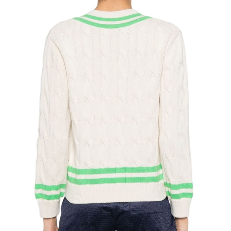 Custom 100% Cotton Cable Women Sweater - PG050723