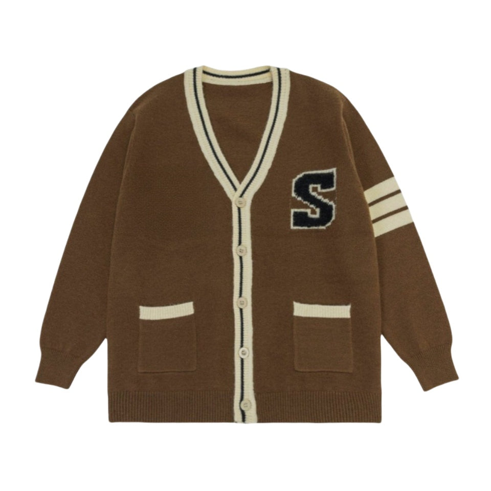 Custom Groups Jacquard Logo Cardigan - PG042904