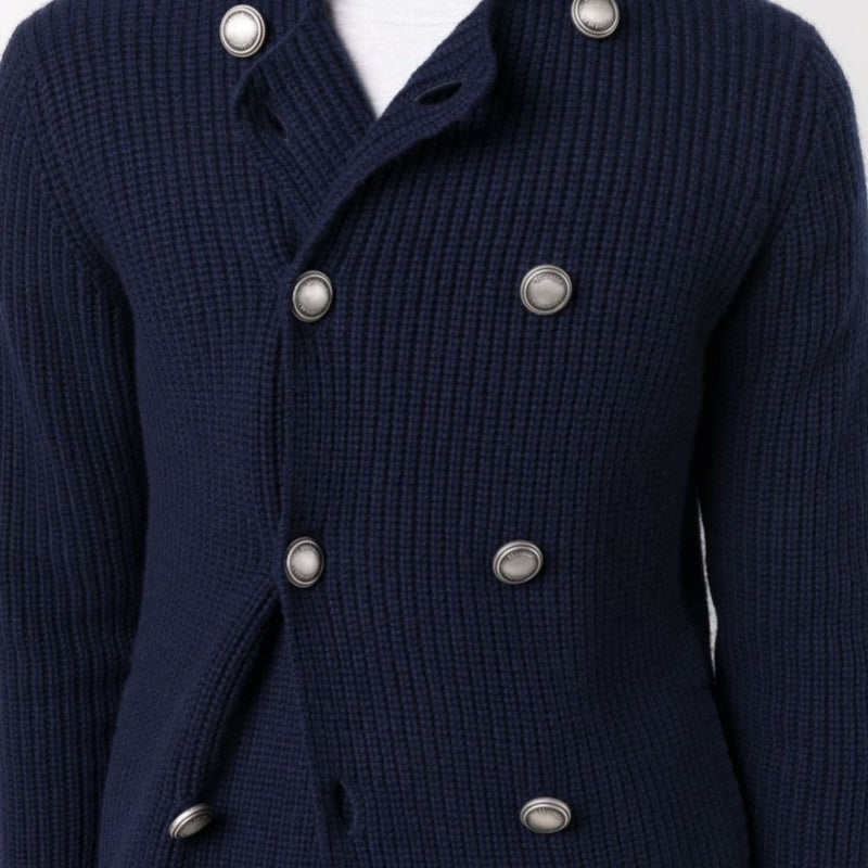 Custom Cotton Ribbed Men Cardigan - PG5104