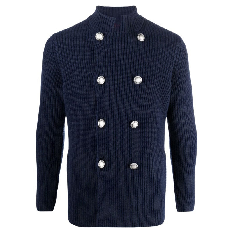 Custom Cotton Ribbed Men Cardigan - PG5104