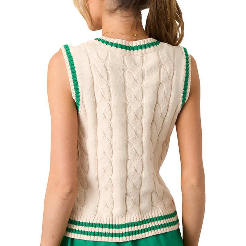 Custom Preppy Women Vest Sweater - PG5295