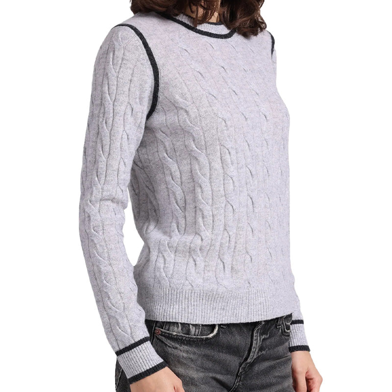 Custom Wool Blend Women knitwear-PG3272
