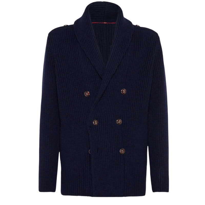 Custom 100%Cotton Shawl Collar Men Cardigan - PG5103