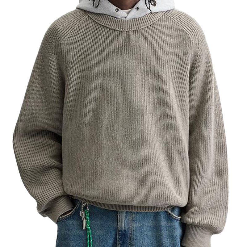 Custom Cotton Blend Men Knit Sweater - PG3298