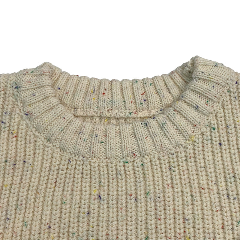 Custom 100% Speckled Cotton Baby Sweater - PG4226