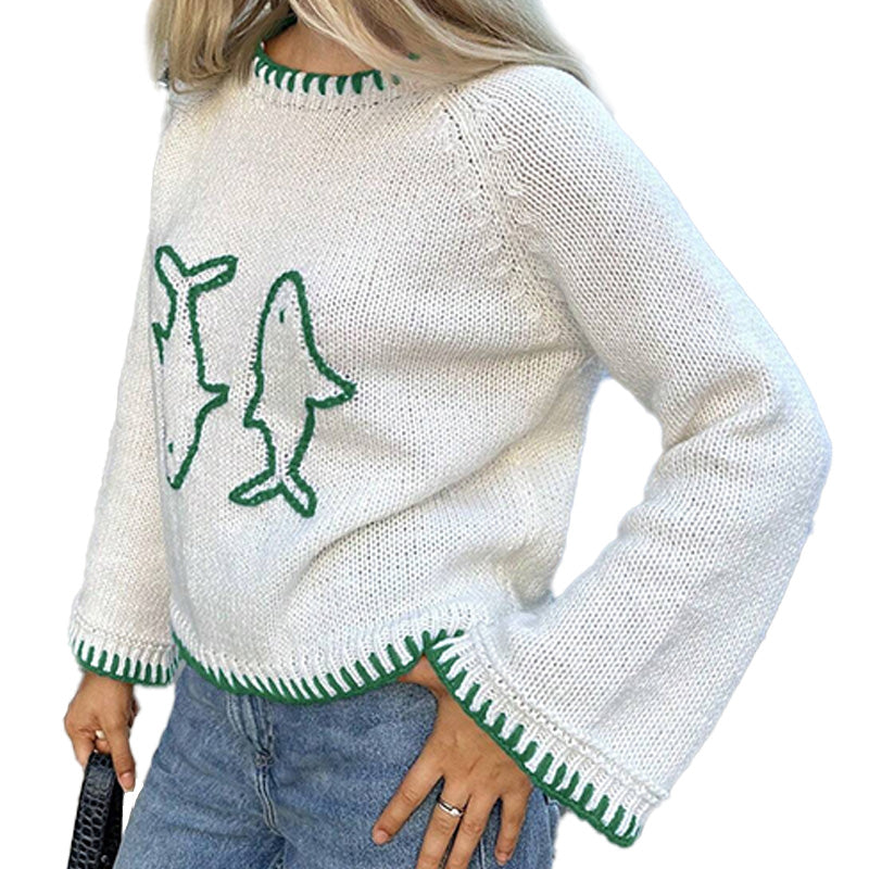 Custom 100%Cotton Women Knitwear-PG4031
