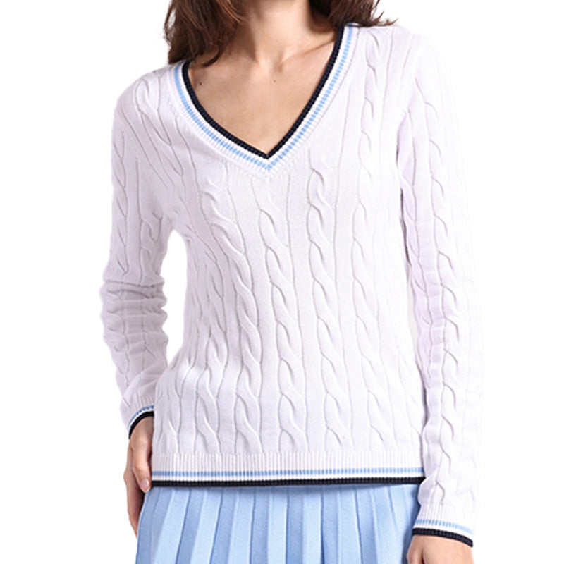 Custom Cotton Blend Women Knitwear-PG32810