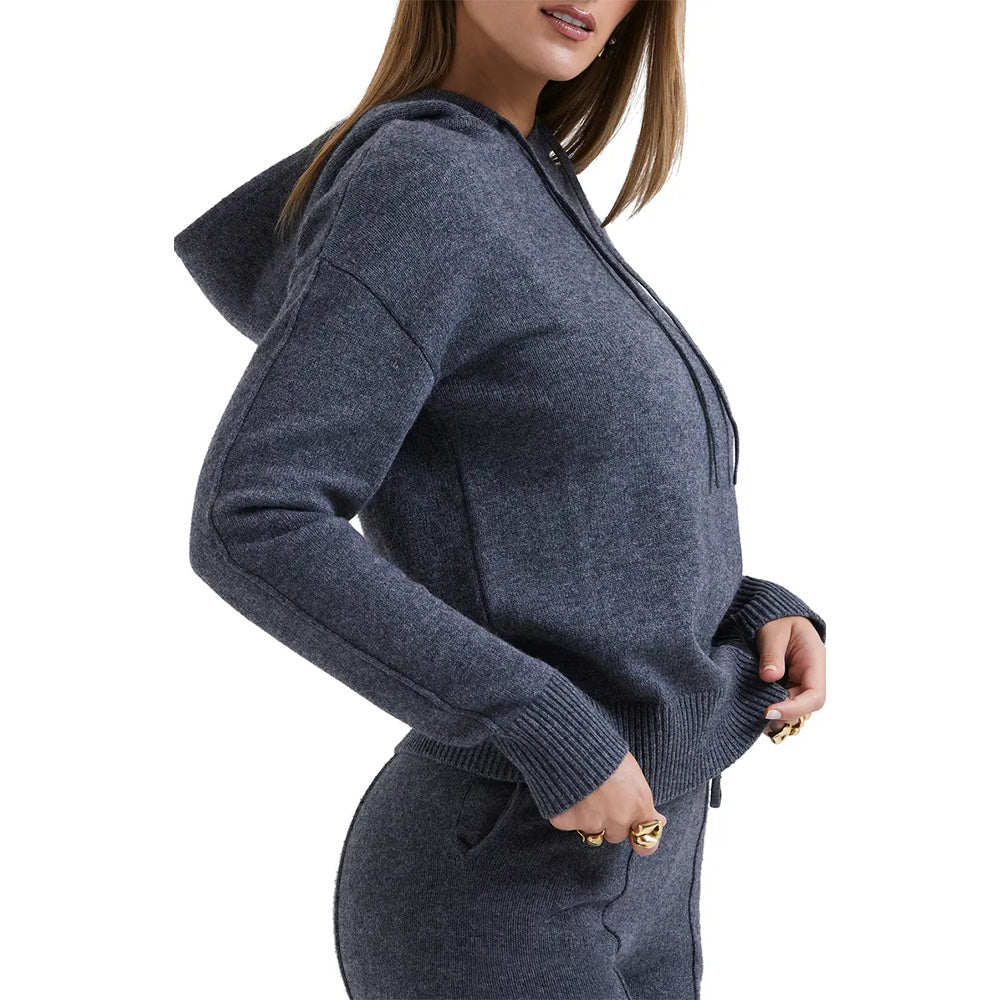 Custom Hooded Casual Women Sweater - PG7234