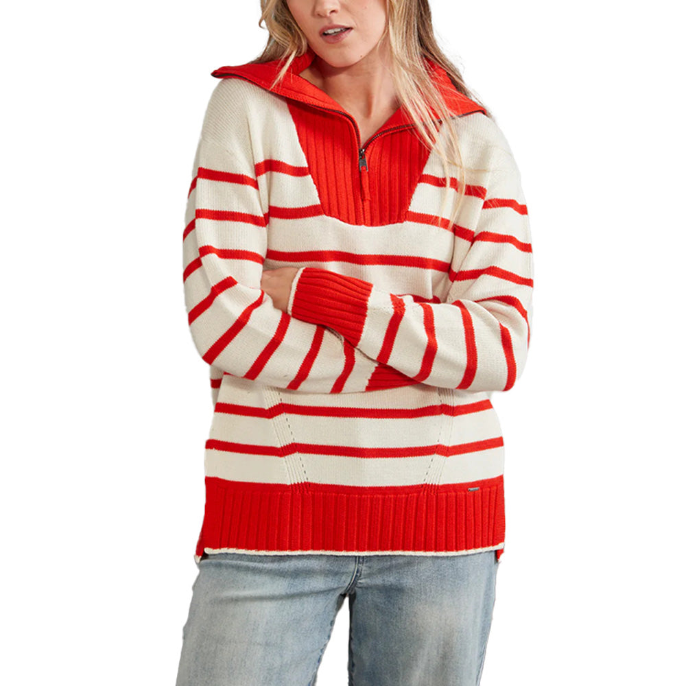 Custom Striped Trendy Women Sweater - PG7241
