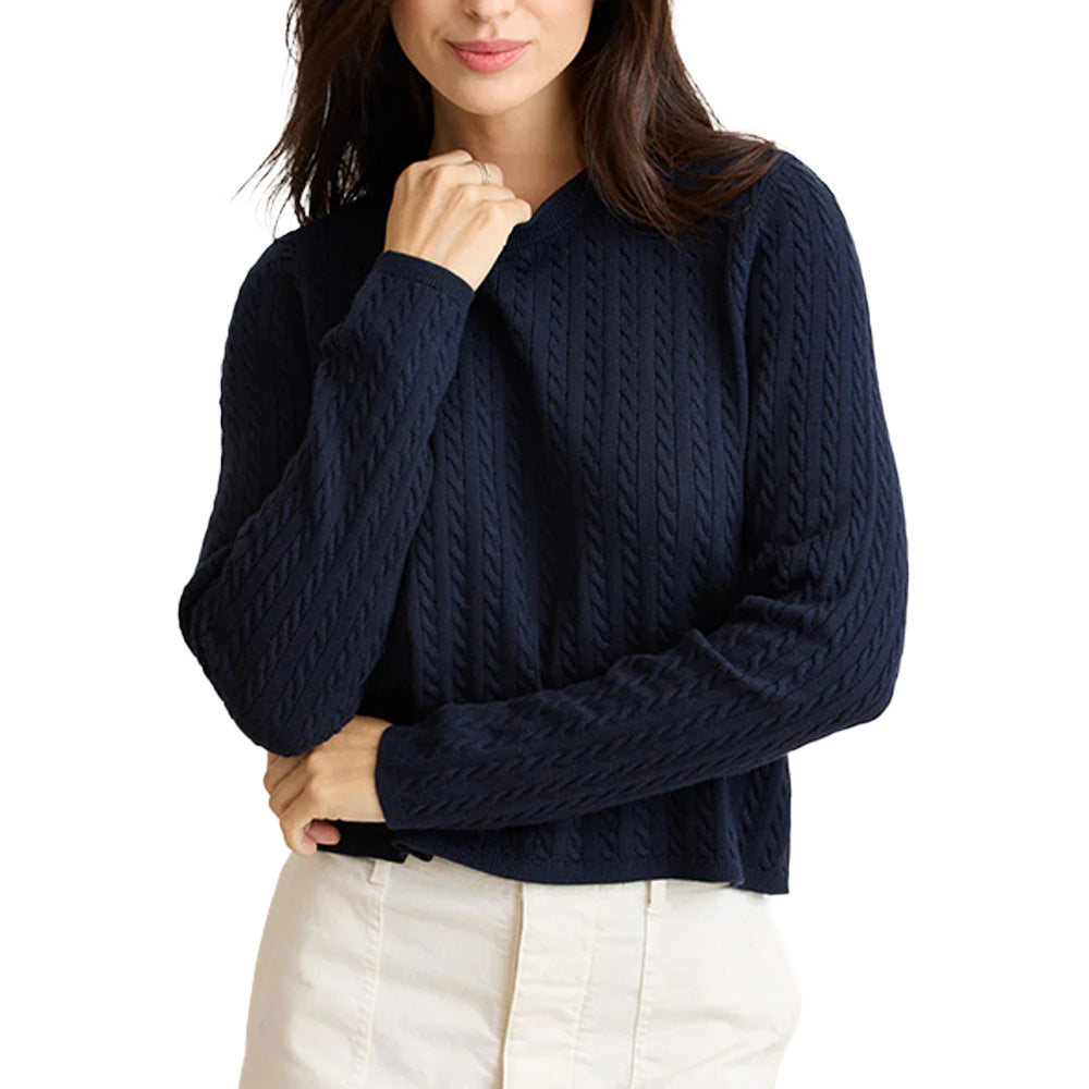Custom Crew Neck Cable-Knit Women Sweater - PG7243
