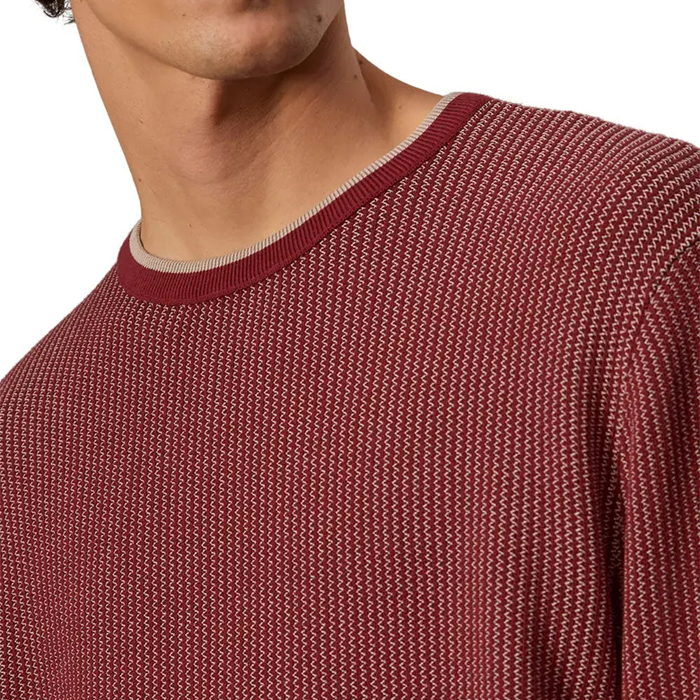 Custom Textured Crew Neck Knit Men Sweater -PG7285