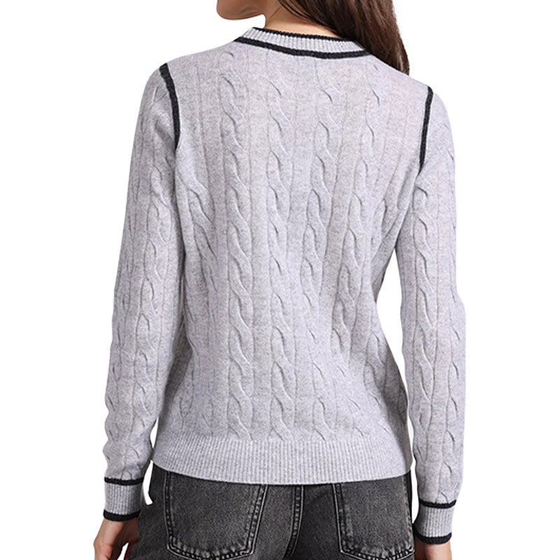 Custom Wool Blend Women knitwear-PG3272