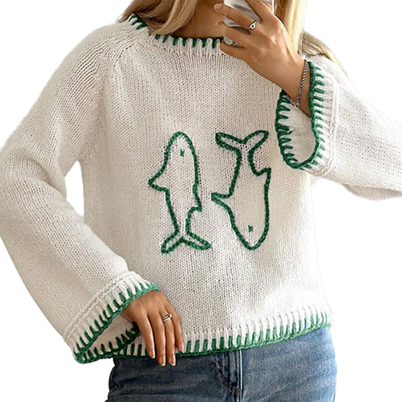 Custom 100%Cotton Women Knitwear-PG4031