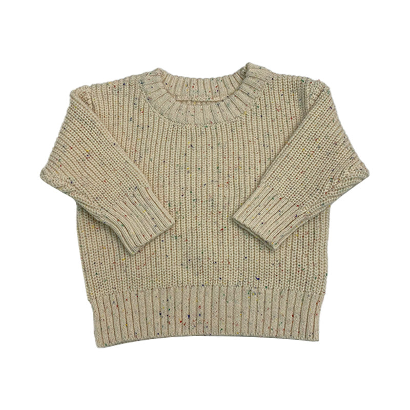 Custom 100% Speckled Cotton Baby Sweater - PG4226
