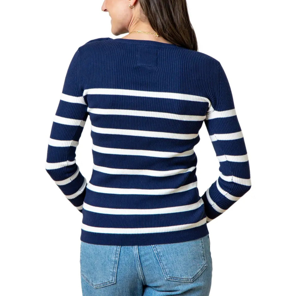 Custom Stripe Women Knitwear - PG7221
