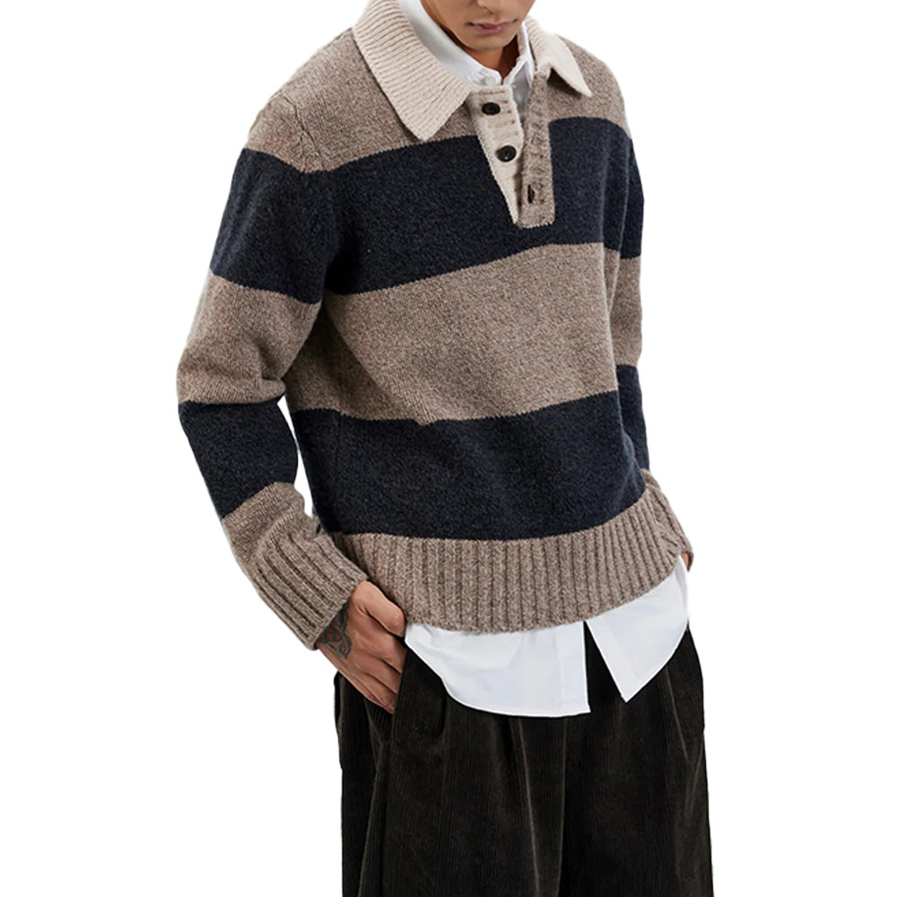 Custom Wool Blend Preppy Men Sweater - PG8281