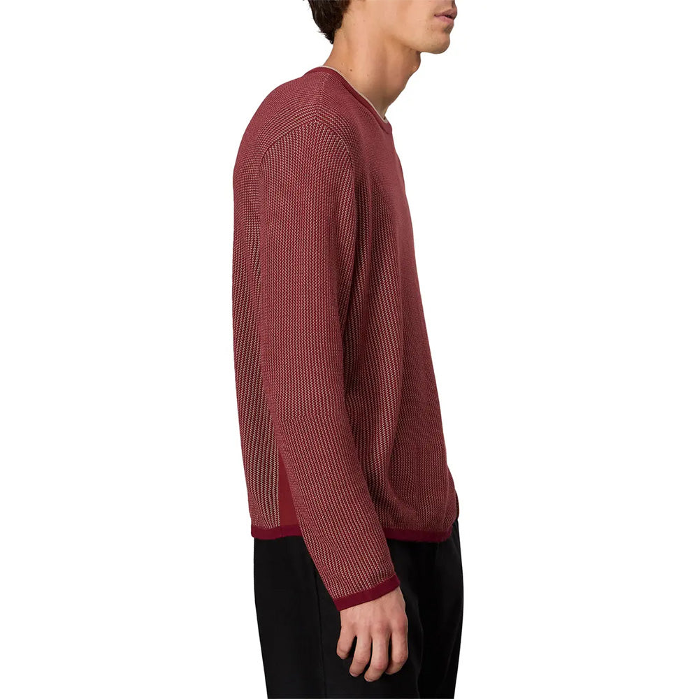 Custom Textured Crew Neck Knit Men Sweater -PG7285