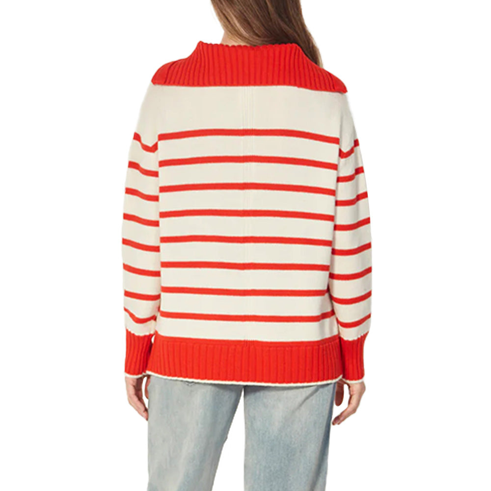 Custom Striped Trendy Women Sweater - PG7241
