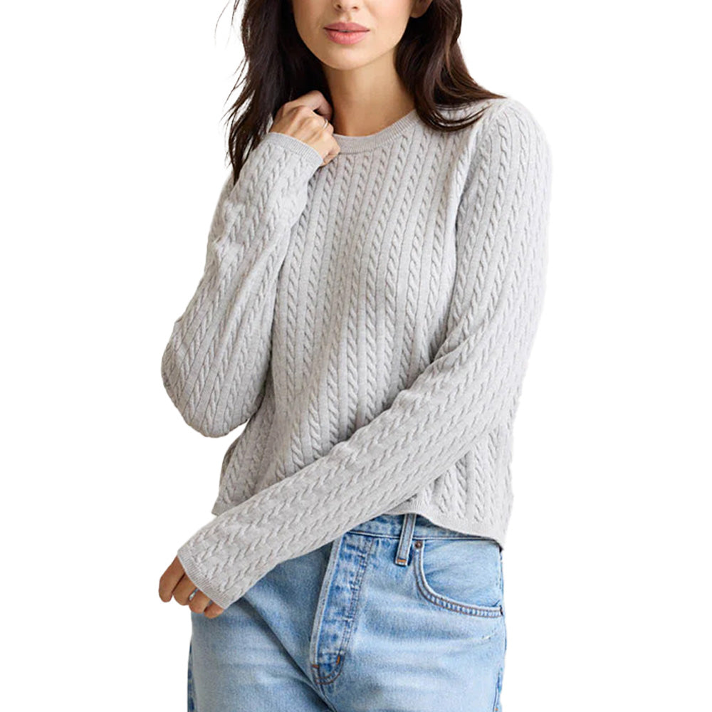 Custom Crew Neck Cable-Knit Women Sweater - PG7243
