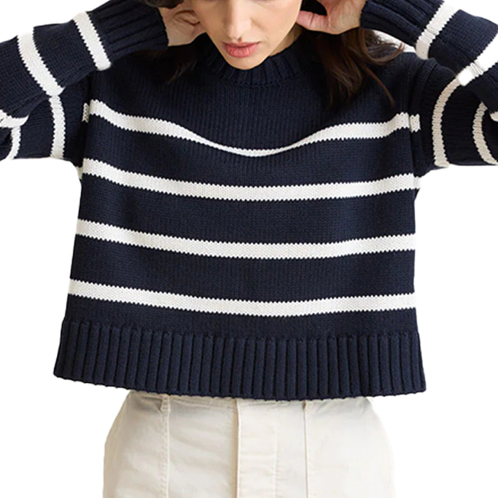 Custom Striped Casual-Chic Women Sweater - PG7247