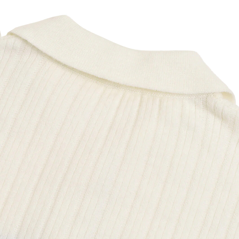Custom Striped Collared Women Sweater - PG7297