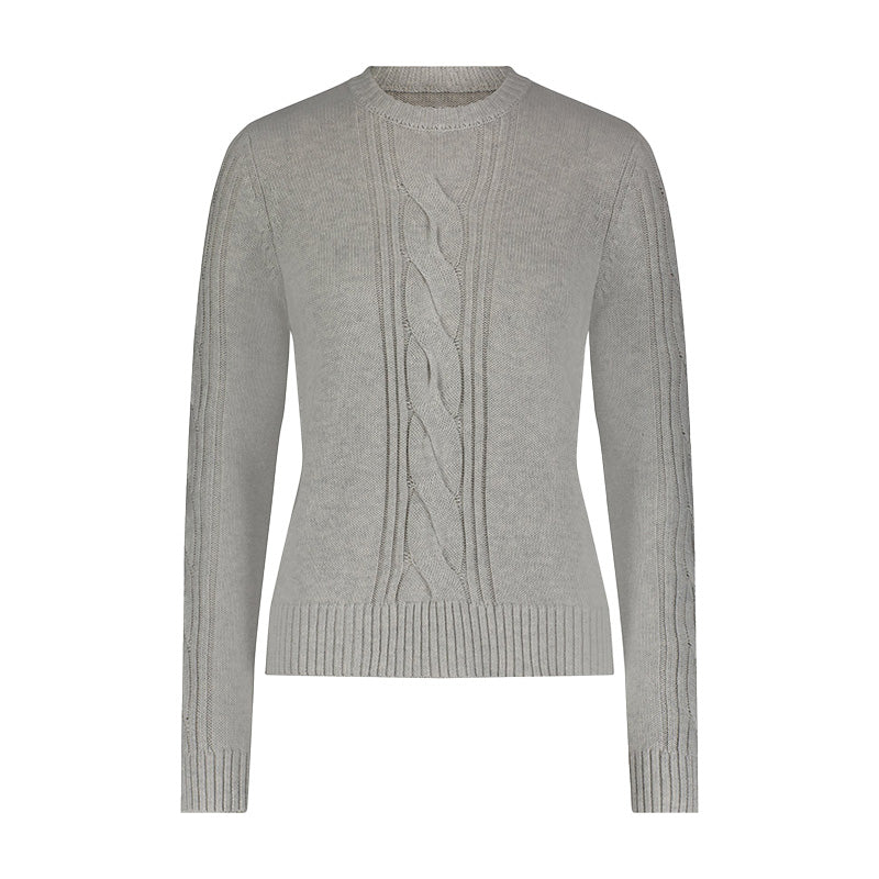 Custom 100%Cotton Cable Women Knitwea - PG3289