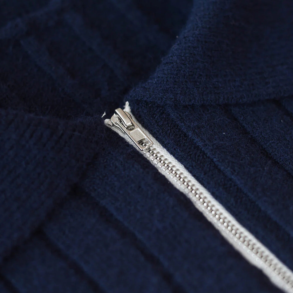 Custom Striped Half-Zip Women Sweater - PG7261