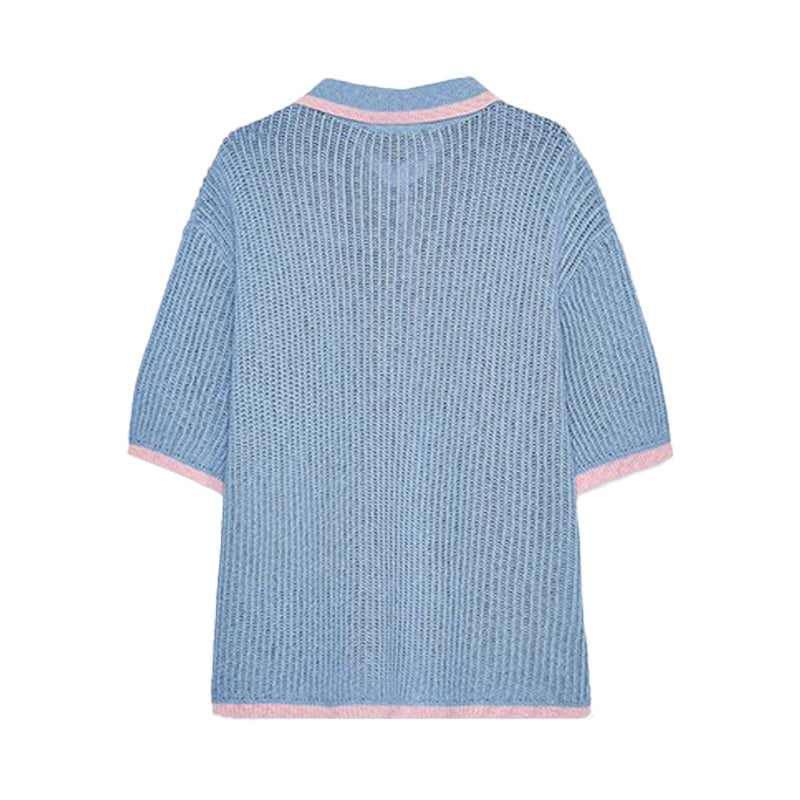 Custom Crochet Women Knit Short Sleeves - PG5305