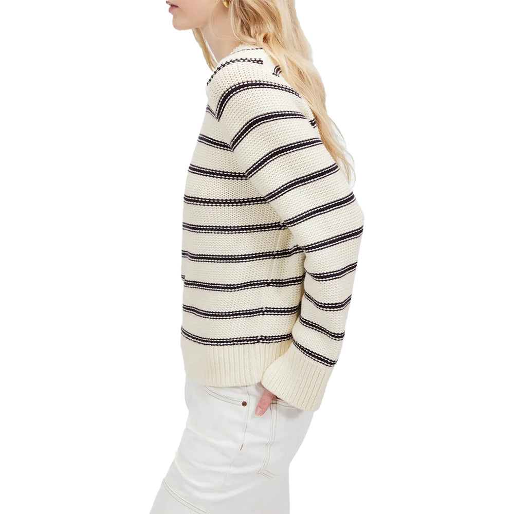 Custom Striped Women Sweater - PG7233