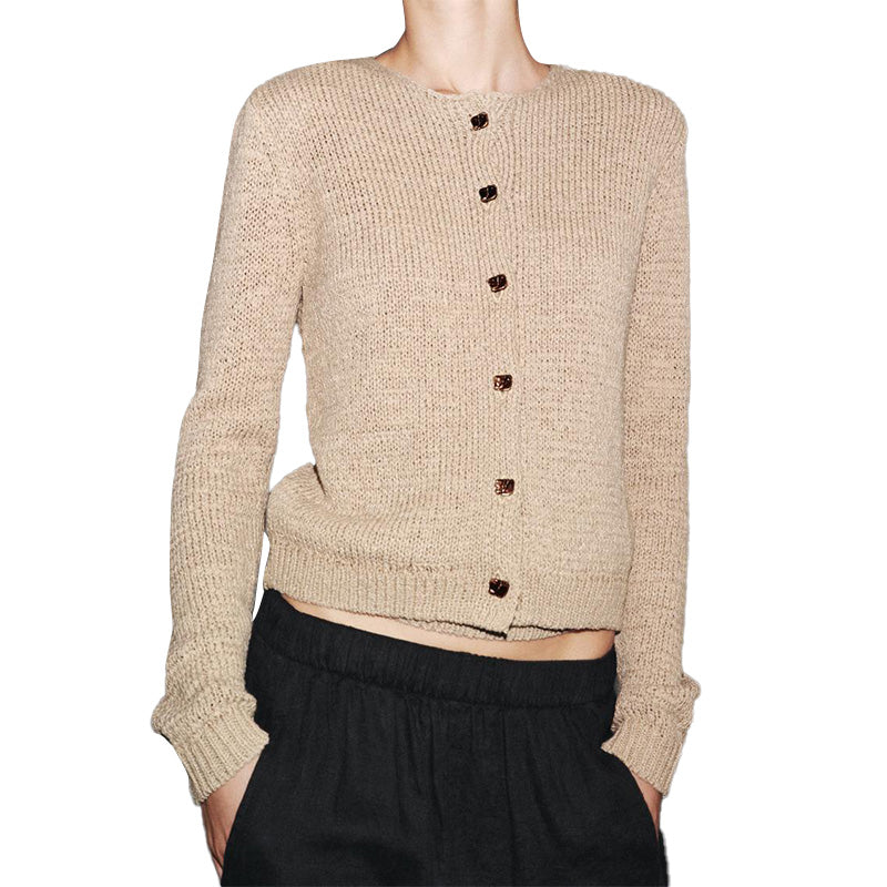 Custom Crew Neck Women Cardigan - PG53013