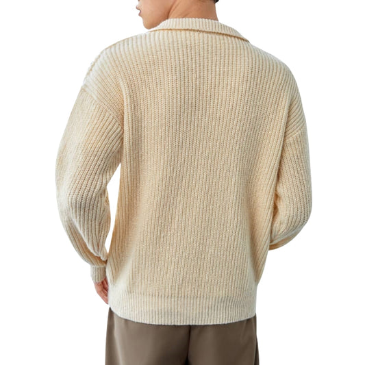 Custom Cotton Quater-Zip Men Sweater - PG5925