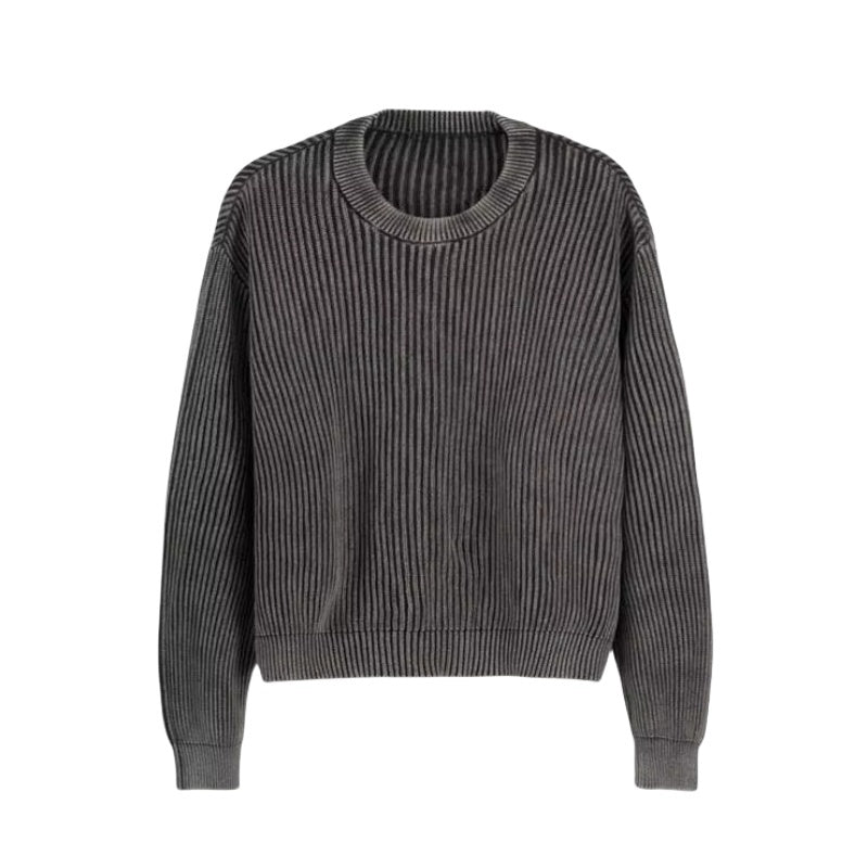 Custom Ribbed Cotton Blend Men Sweater - PG5857