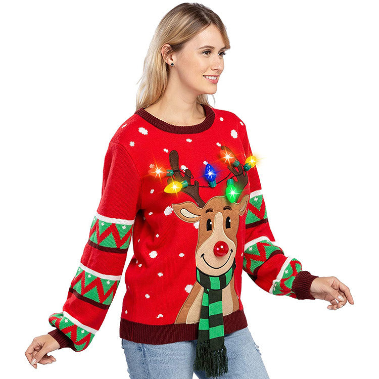 Custom Unisex knitted pattern Christmas jumper ugly sweaters with fantastic design