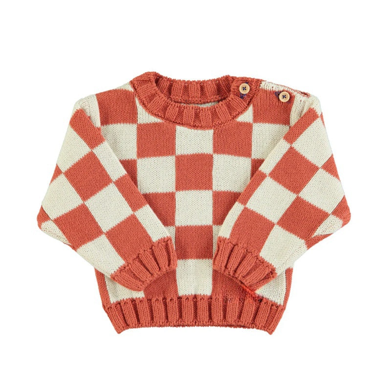 Wholesale Custom Kid‘s Checkered 7GG Knitwear - PG04291