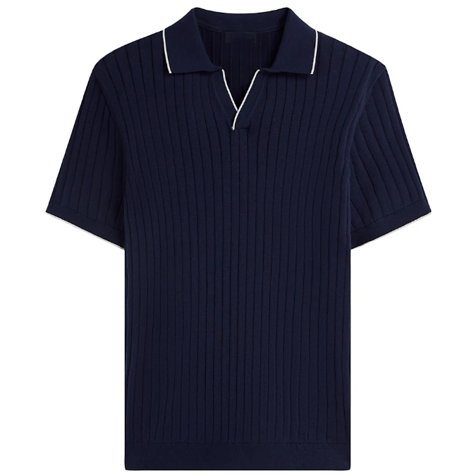 Custom Men Knit Polo Short Sleeves - PG042610