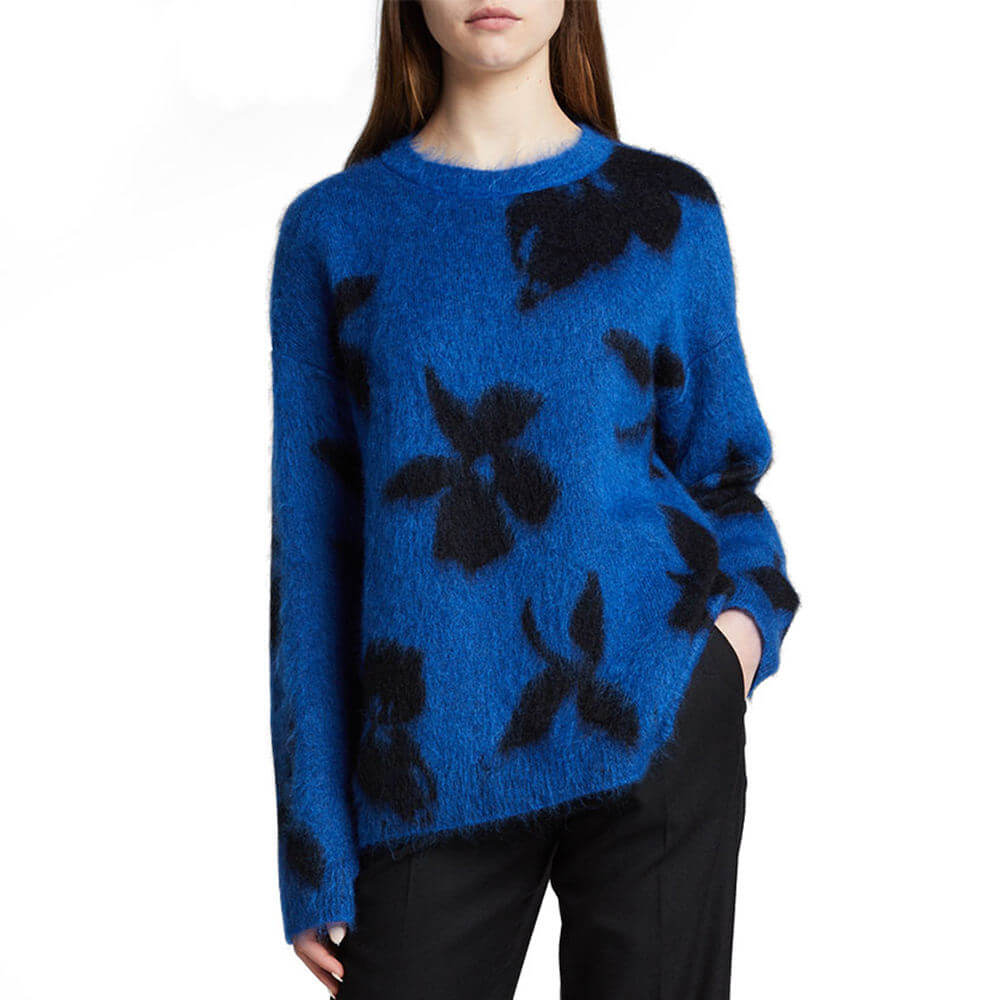 OEM/ODM Custom Mohair Women Knit Pullover | Knitwear Manufacturer