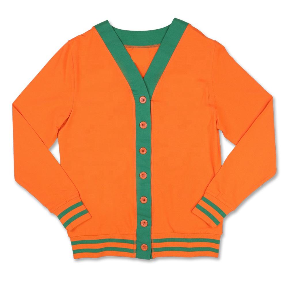 Wholesale Custom Logo Letter Varsity Knit Cardigan - PG042913