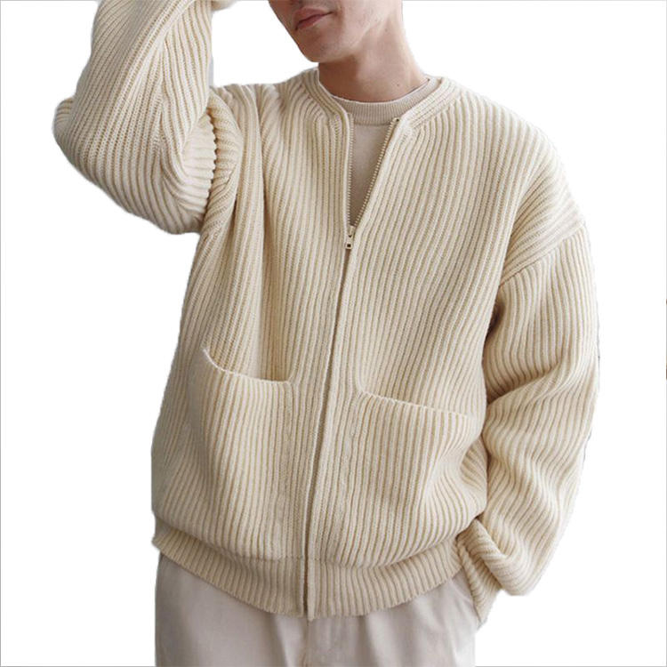 Custom 100%Cotton Men Cardigan - PG51018