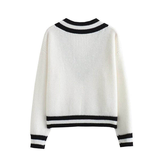 Custom 100%Cotton Ribbed Women Sweater - PG5827