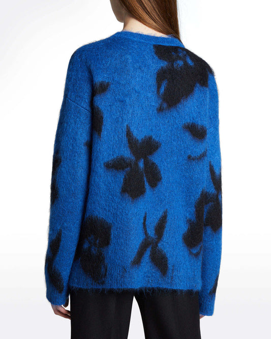 Custom Jacquard Mohair Women  Sweater - PG5821