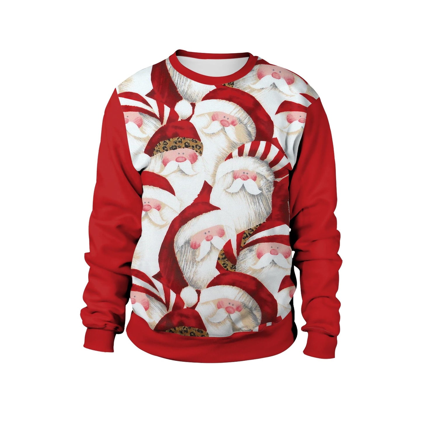 Custom oem Santa Funny Holiday Party Knitted Pullover jumpers Couple Knitted Xmas Brushed Deer unisex Ugly Christmas Sweater
