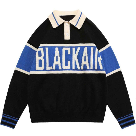 Custom Jacquard Letter Men Sweater - PG5936