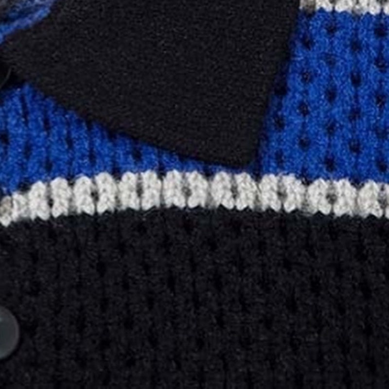 Custom Crochet 100%Cotton Striped Men Sweater - PG5820