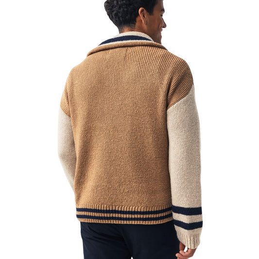 Custom Wool Blend Quater-Zip Men Sweater - PG5858