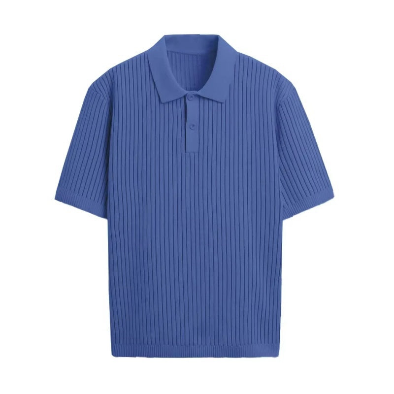 Custom Cotton Men Knit Short Sleeves - PG5854