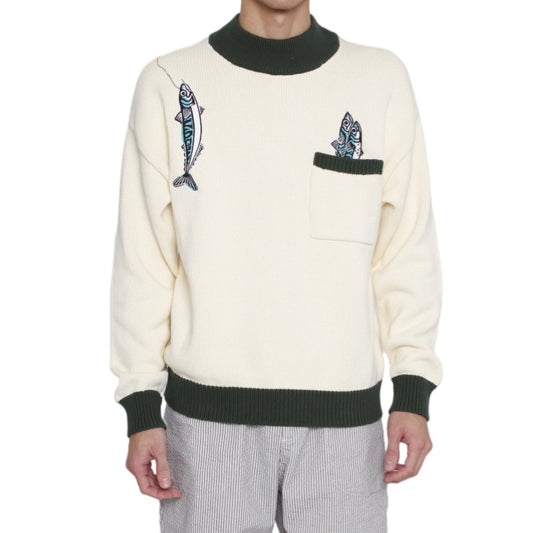 Custom Embroidery 100%Cotton Men Sweater - PG4014