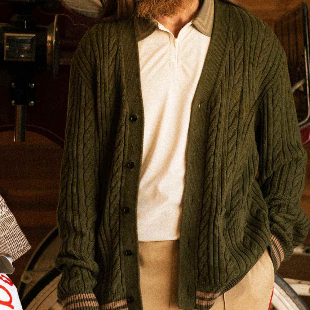 Custom 100%Cotton Cardigan - PG51017