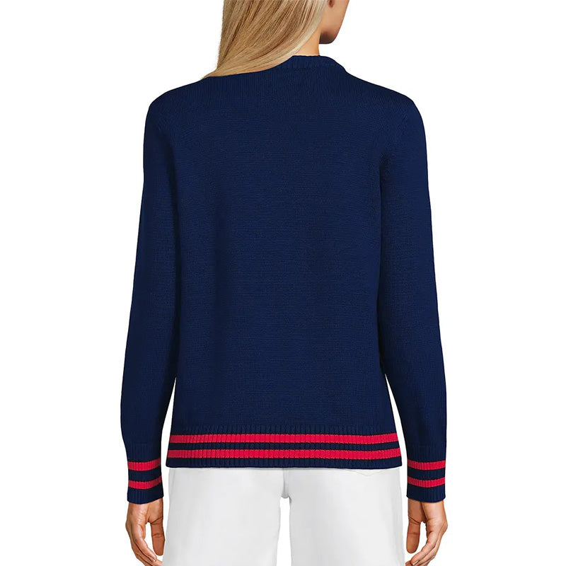 Custom Jacquard Lobster Women Sweater - PG52936