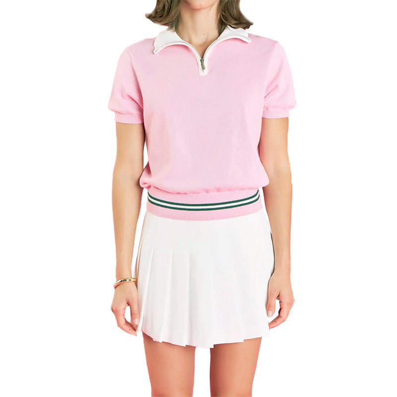 Custom Preppy Women Knit Short Sleeves - PG52940