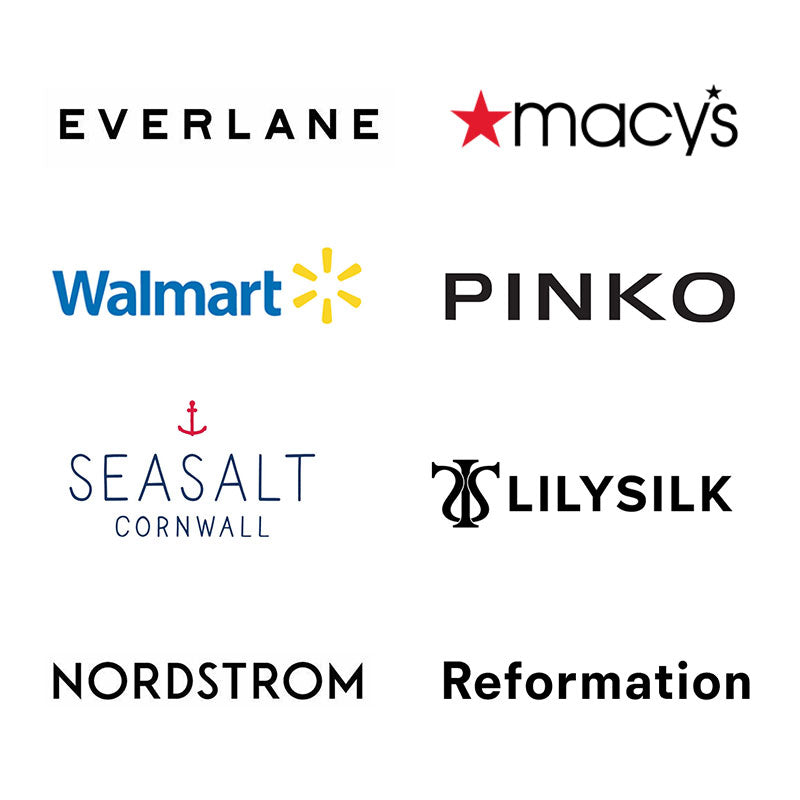 Major brands trust our knit sweater manufacturing expertise, including Everlane, Macy’s, Walmart, Pinko, Seasal Cornwall, LilySilk, Nordstrom, and Reformation